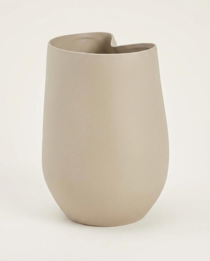 Vaso em Cer&acirc;mica Hilda Bege - image 1