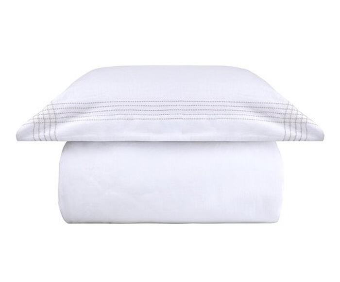 Jogo de Cobre-Leito Linen Liege Branco - image 1