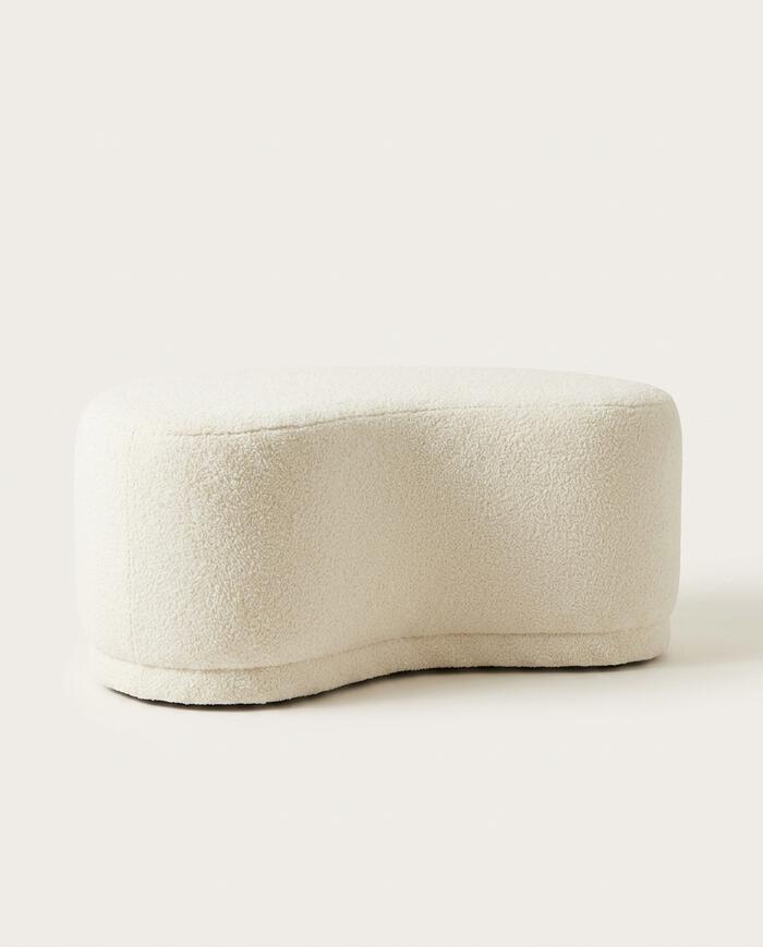 Puff Grand em Boucle Longo Off-White image number 5