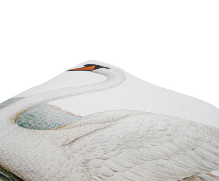 Capa de Almofada Retangular Estampada com Cordon&ecirc; Cisne Branco image number 3