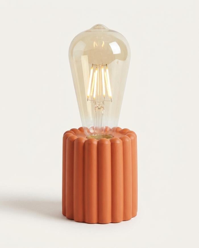 Lumin&aacute;ria de Mesa com Led - Laranja - image 0