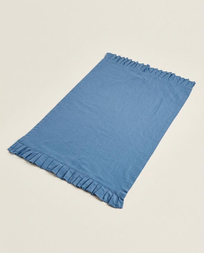 Pano de Copa em Cotton Linen Liri Azul - image 1