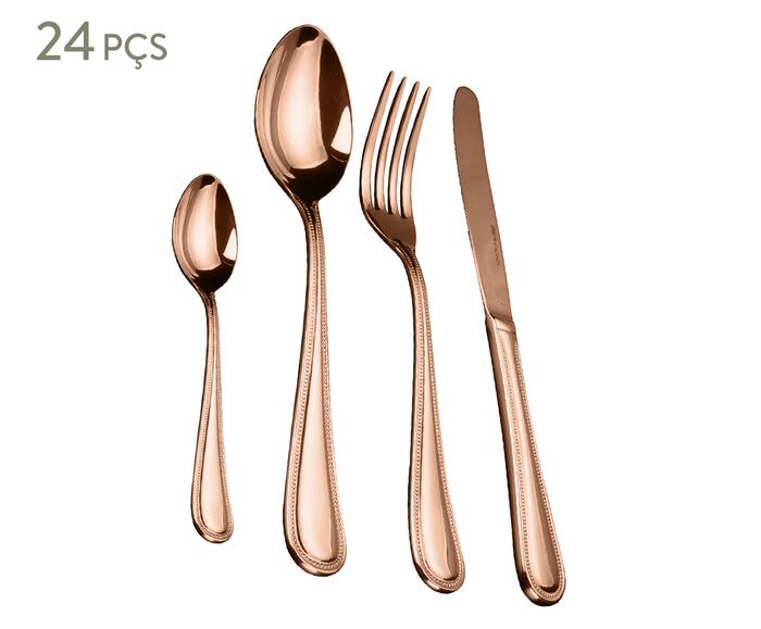 Faqueiro em Inox Pearl Acobreado - image 0