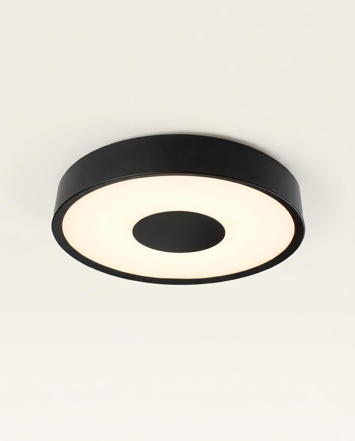 Plafon Led Ballon Preto Bivolt image number 0