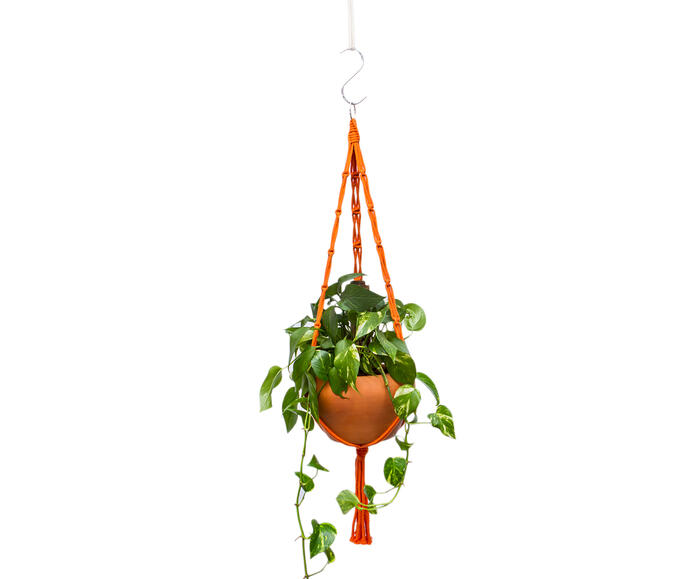 Hanger em Macram&ecirc; Summer Laranja - image 0