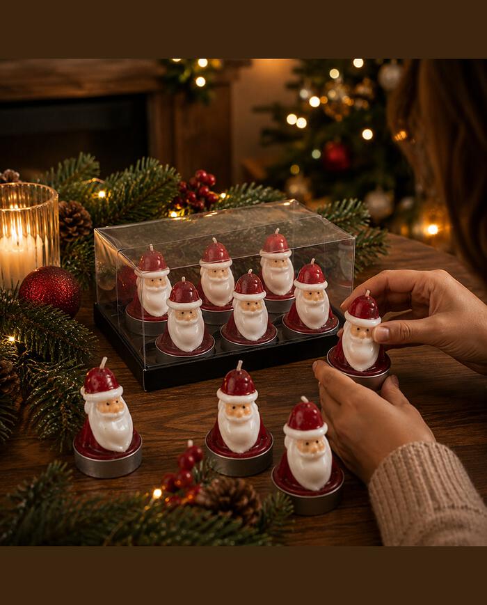 Jogo de Velas Papai Noel image number 2