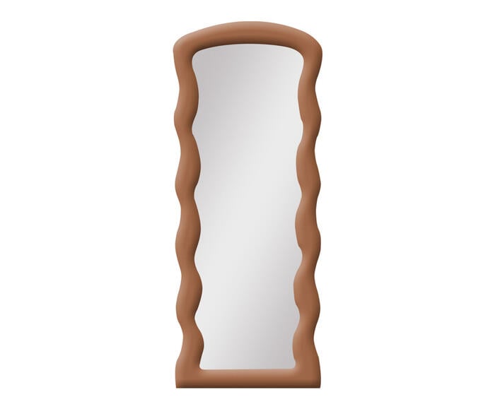 Espelho de Ch&atilde;o em Boucl&ecirc; Berlim Terracota - image 0