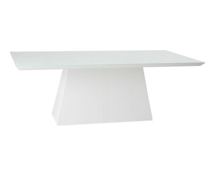 Mesa de Jantar Retangular Prisma - Branco - image 0
