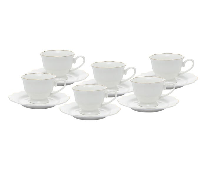 Jogo de X&iacute;caras para Caf&eacute; com Fio Dourado image number 3