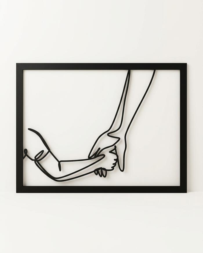 Quadro Vazado M&atilde;o Infantil - image 0