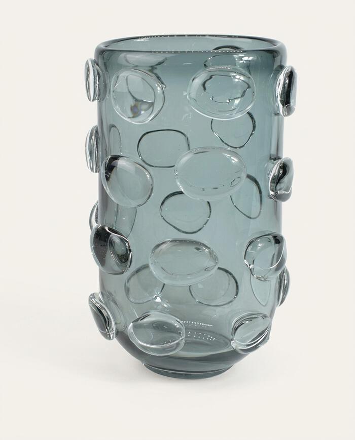 Vaso Longo Bolinhas Cinza image number 3