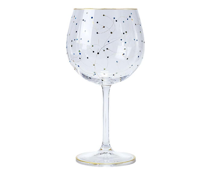 Ta&ccedil;a para Gin em Cristal Blue Leave - image 0