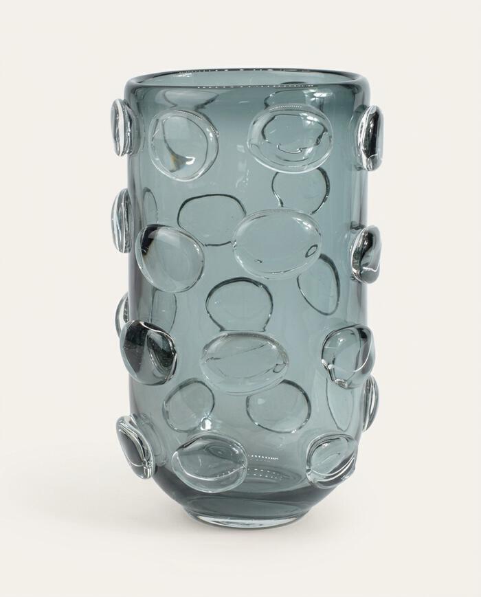 Vaso Longo Bolinhas Cinza image number 4