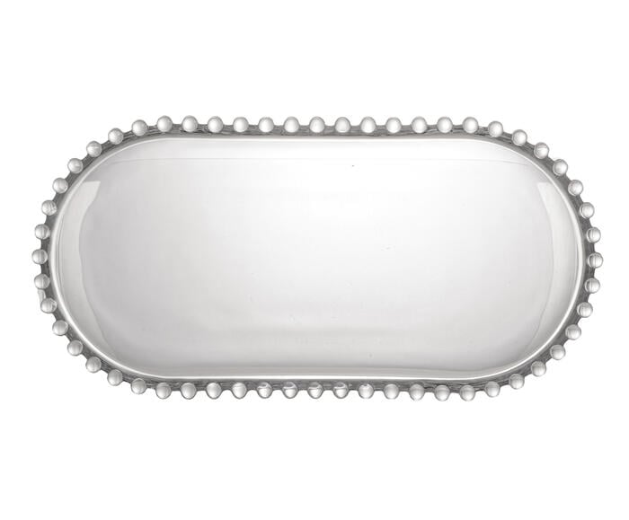 Travessa Oval para Servir em Cristal Pearl image number 3