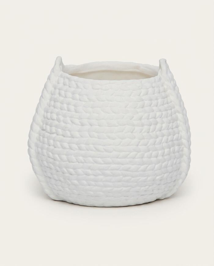 Vaso em Cer&acirc;mica Wings Branco II image number 3