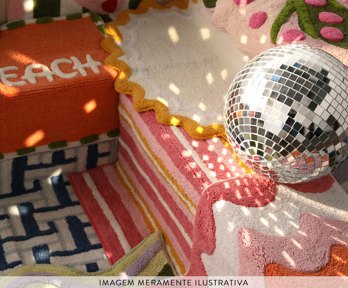 Tapete de Banheiro Nice Peach Colorido image number 5
