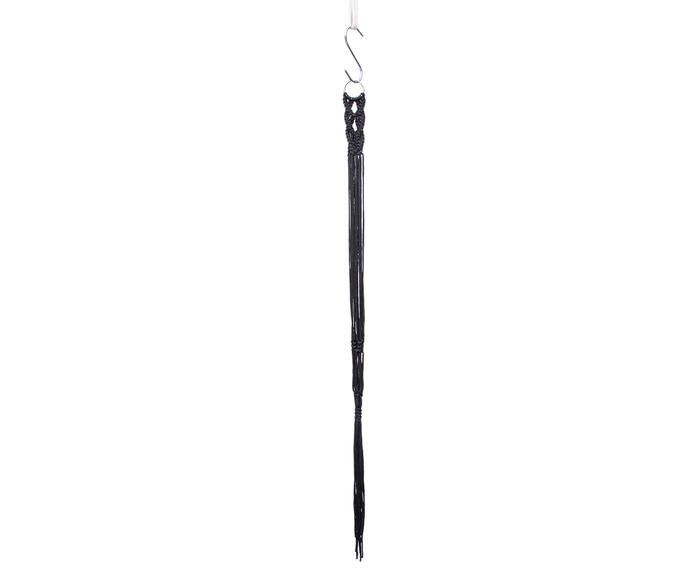 Hanger em Macram&ecirc; Wish Preto image number 2
