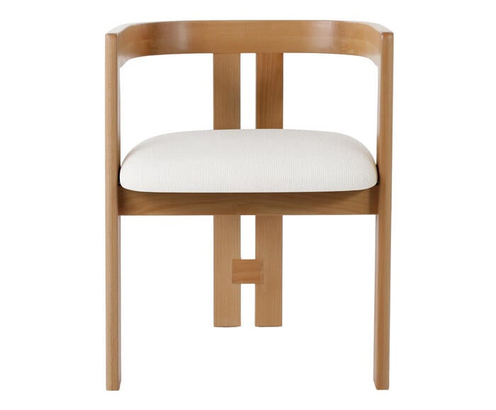 Cadeira Oka  Natural e Off White - image 1