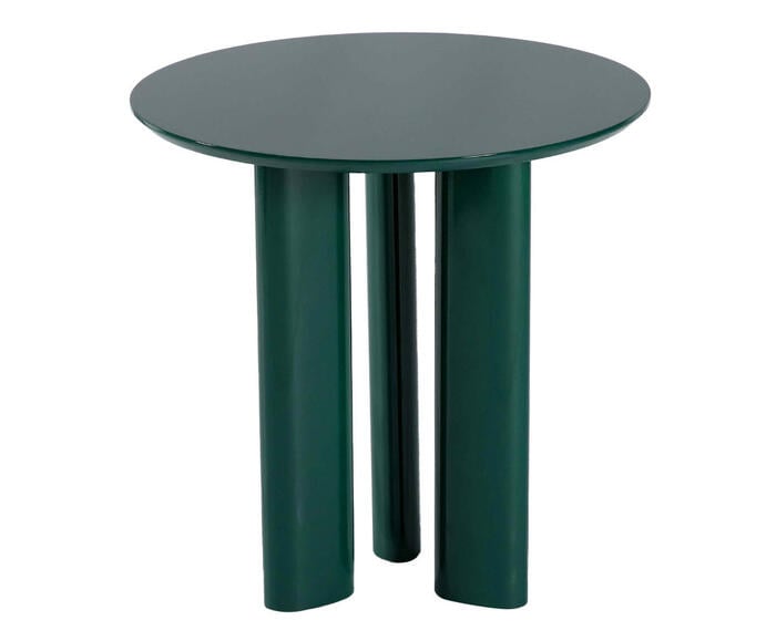 Mesa Lateral Redonda Brilho Verde - image 0
