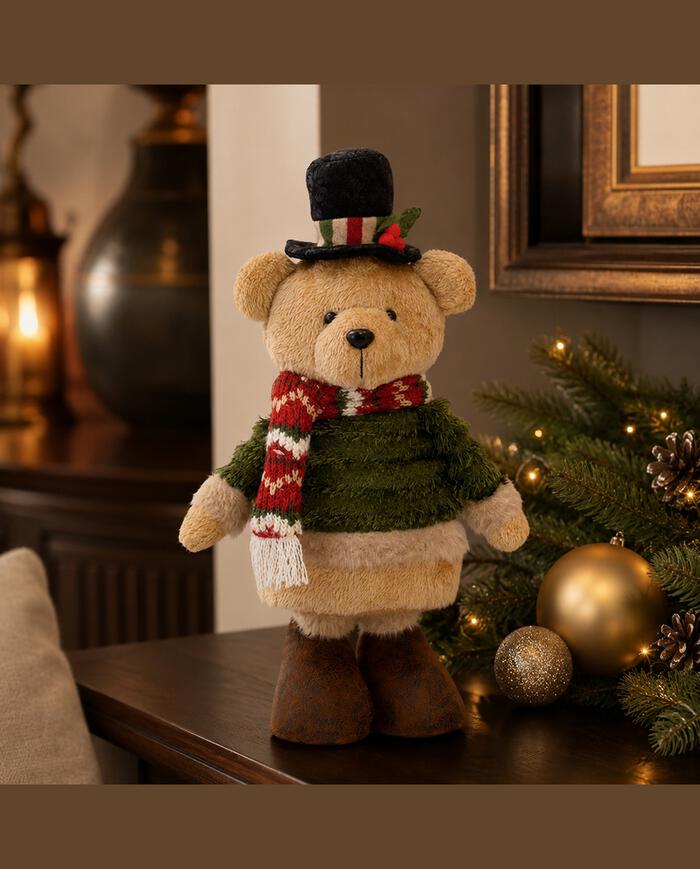 Urso Natalino Cartola Verde - image 1