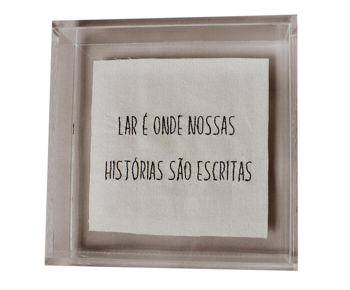 Quadro em Acr&iacute;lico "Bordado Hist&oacute;rias" - image 0