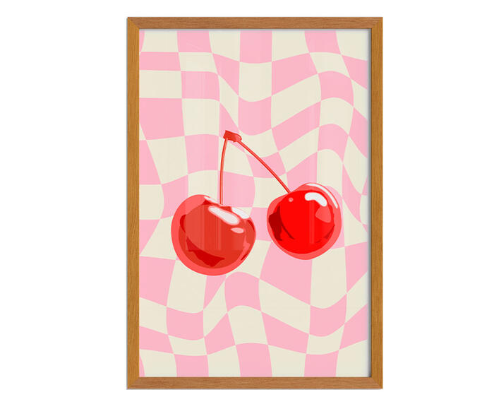 Quadro Cherry com Moldura em Madeira - image 1
