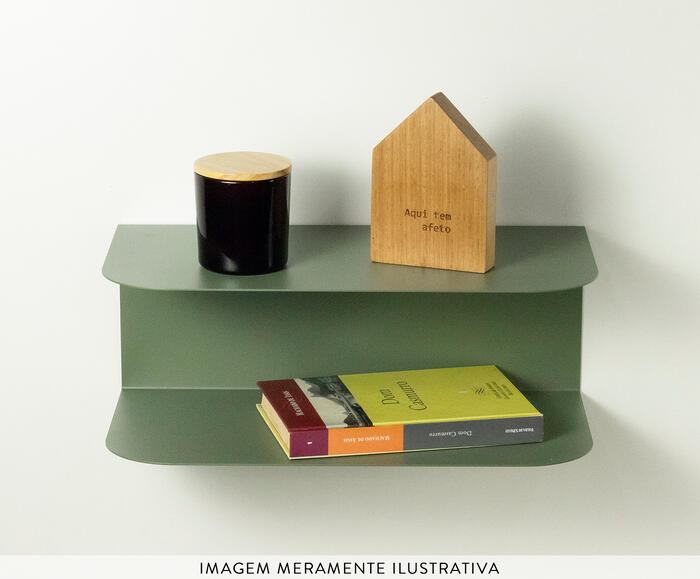 Mesa de Cabeceira Suspensa Urca Verde Oliva - image 1