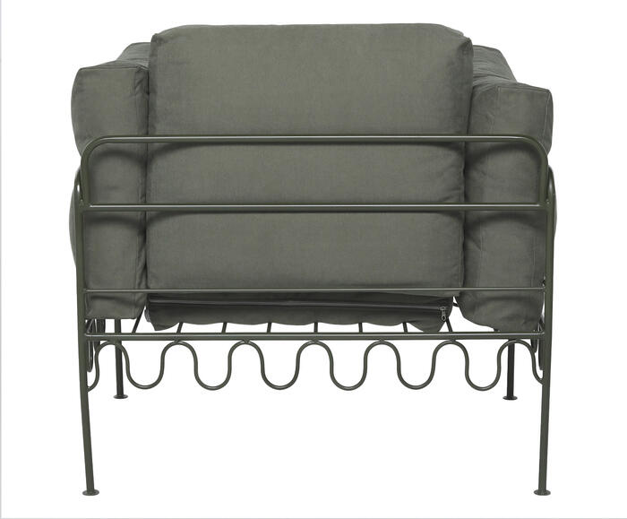 Poltrona Pop Indoor Ondas - Verde Musgo image number 5