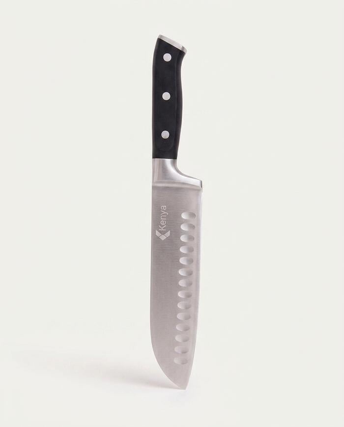 Faca Santoku em Inox Jessy - Preta image number 3