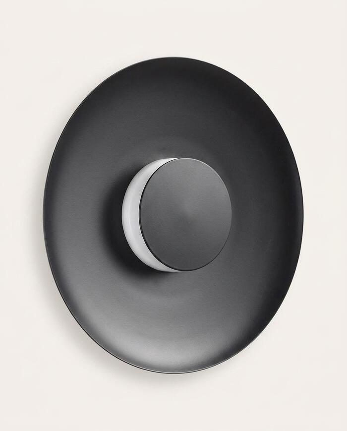 Arandela Led Dot Preto Bivolt - image 1