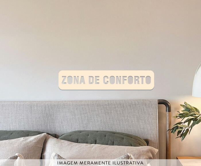 Placa para Parede "Zona de Conforto" - image 1