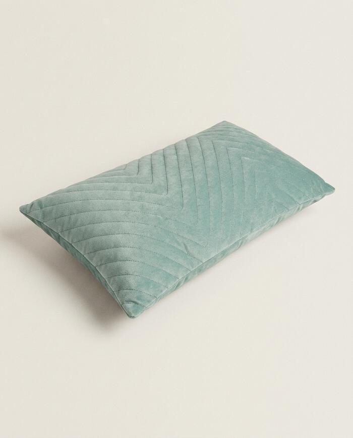 Almofada em Veludo Zig Zag - image 1