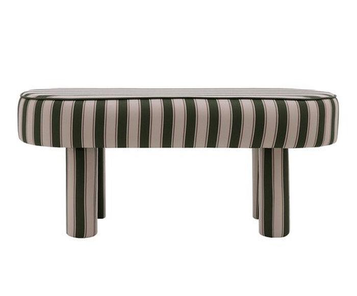 Puff Oval Bold Estampado Listras Verde image number 2