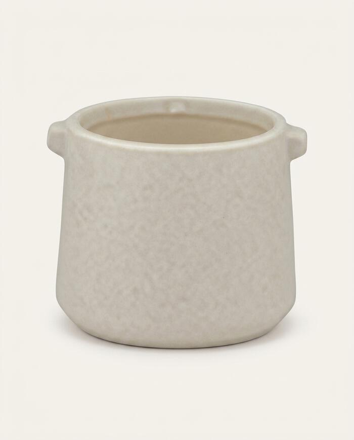 Cachepot Decorativo Zorvexon Off-White - image 0