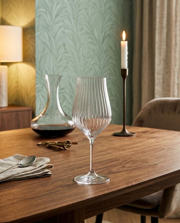 Jogo de Ta&ccedil;as para Vinho Tinto em Cristal Tulipa Optic - image 1
