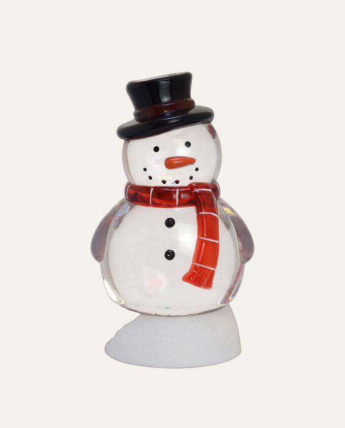 Globo de Neve Natalino Boneco de Neve Cartola - image 0