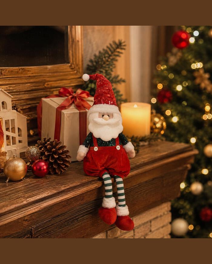 Papai Noel Decorativo Suspens&oacute;rio Listras - image 1
