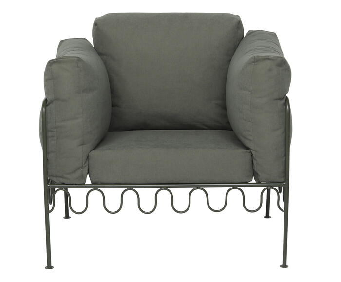 Poltrona Pop Indoor Ondas - Verde Musgo image number 2