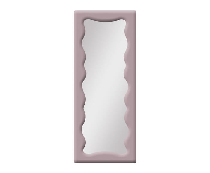 Espelho de Ch&atilde;o em Veludo Viena Rosa - image 0