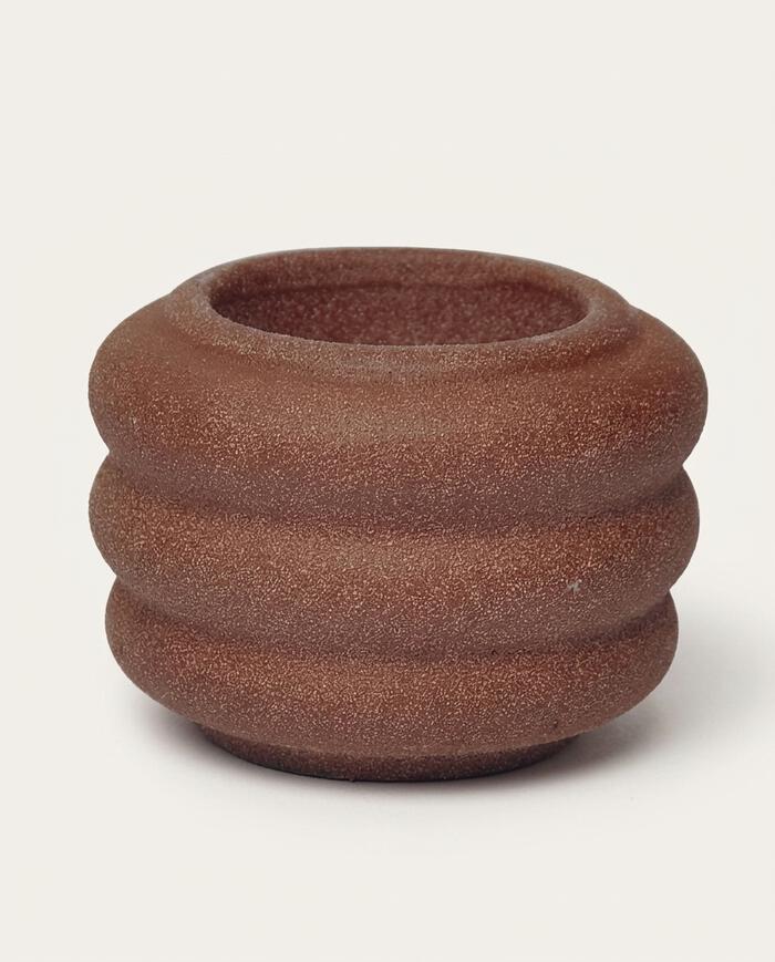 Vaso em Cer&acirc;mica Michelin Marrom image number 4