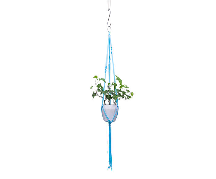 Hanger em Macram&ecirc; First Azul Claro - image 0