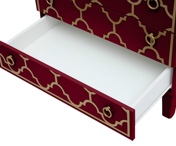 Mesa de Cabeceira Marrocos Firebrick - Vermelho image number 4