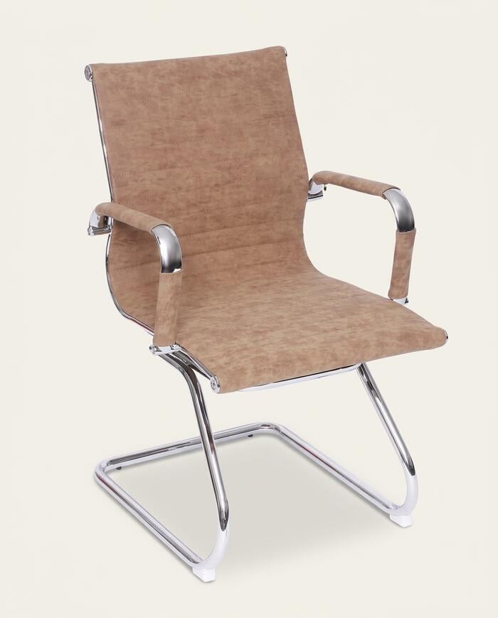 Cadeira Fixa Office Eames Esteirinha Castanho image number 4