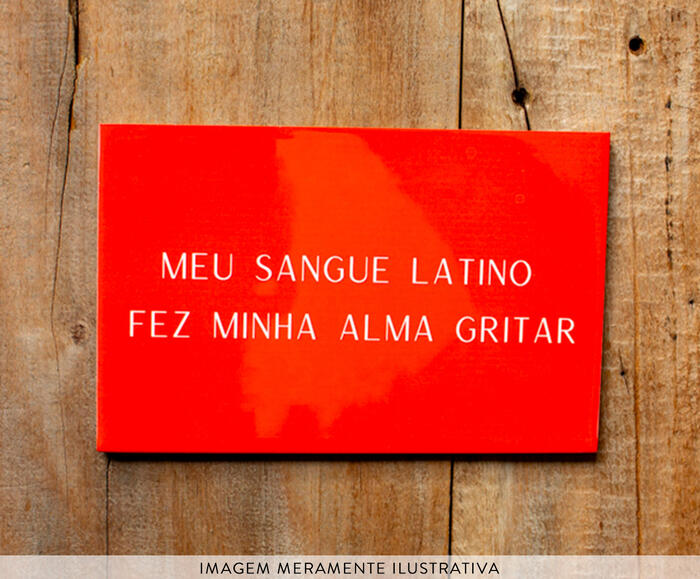 Azulejo Decorativo "Meu Sangue Latino" - image 1