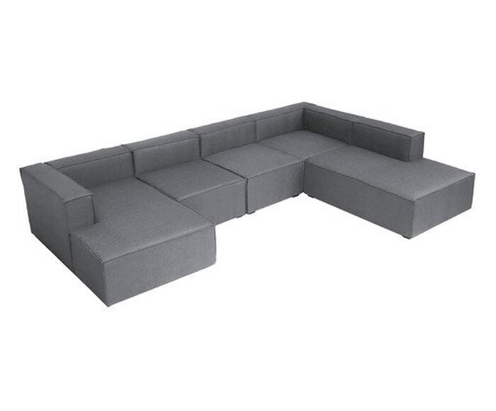 Sof&aacute; 5 M&oacute;dulos Chaise e Encosto Parcial Esquerdo Mensa image number 3