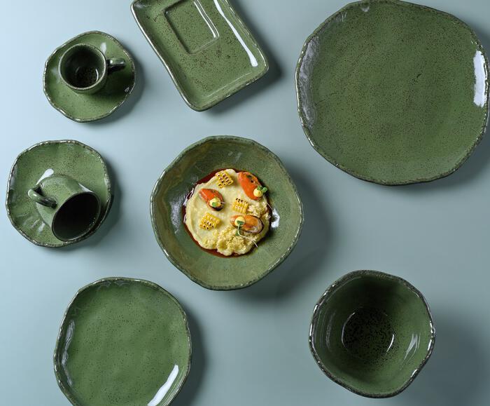 Jogo de Pratos Fundo Org&acirc;nico Eco Jade Verde image number 4