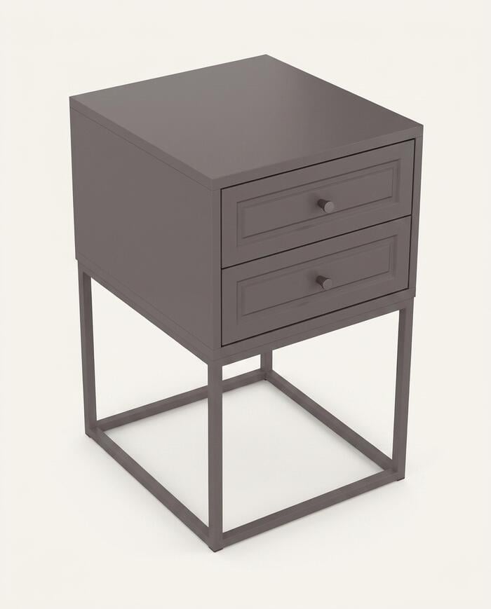 Mesa de Cabeceira Bonn Cinza - image 1