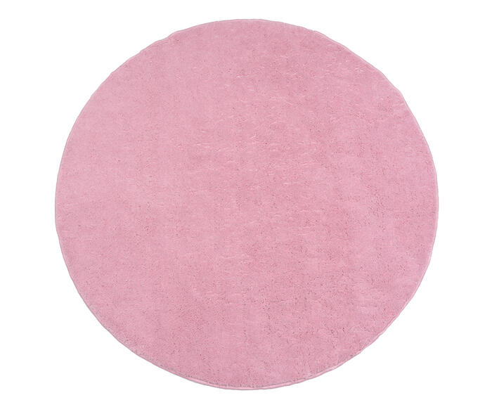 Tapete Redondo Shaggy Smooth Teen - Rosa - image 0