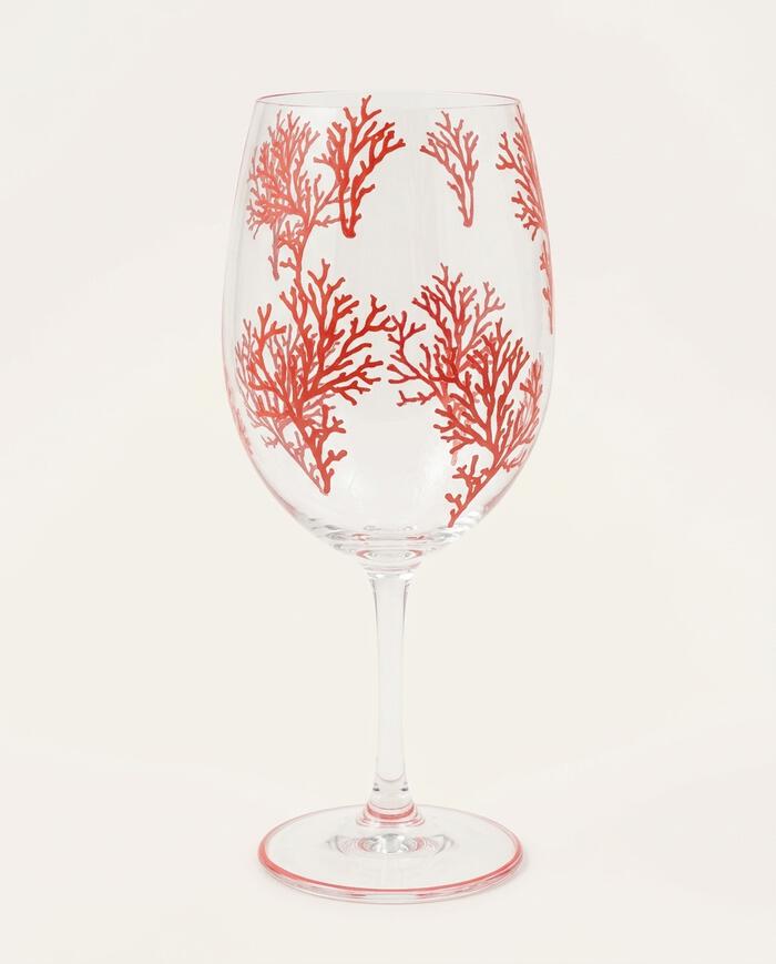 Ta&ccedil;a para Vinho Tinto em Cristal para Vinho Tinto - Coral e Vermelho image number 4