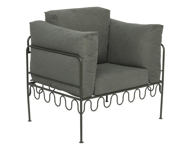 Poltrona Pop Indoor Ondas - Verde Musgo - image 0